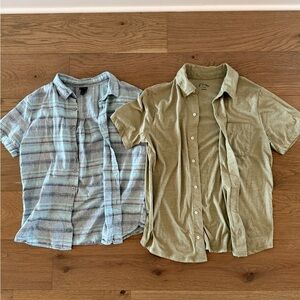 Boys XL Target Art Class Button Down Shirt - Blue and Green